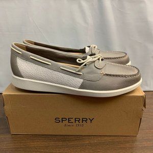 Womens Sperry Oasis Loft Grey Cotton STS81595